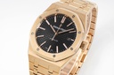 Royal Oak 15400, 41mm, Black Textured Dial on Rose Gold Bracelet