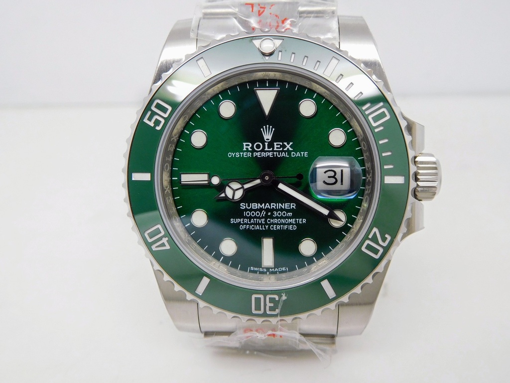 Submariner 116610 LV, "Hulk" Green, EW, A3135