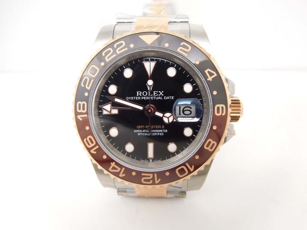 GMT Master II, 126711, CHNR Black/Brown, Clean Factory, SS/RG Bracelet DD3285