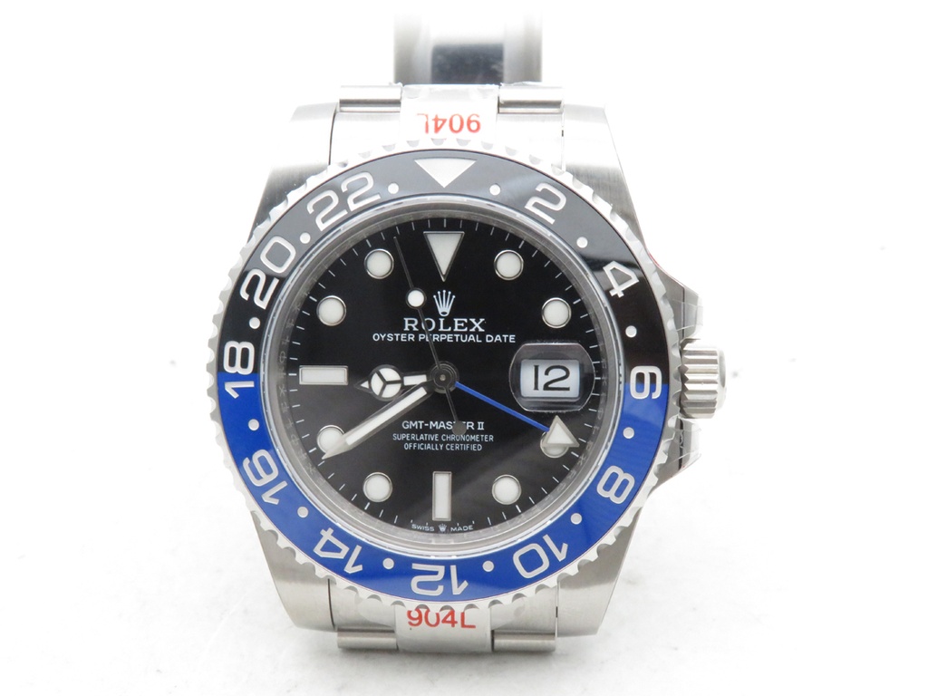 GMT Master II 126710, BLNR, Black/Blue "Batman", 904L Stainless Steel, Oyster Bracelet