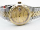 DateJust 126233, 36mm, Gold Plated, Gold Dial, Stick Markers on Jubilee Bracelet