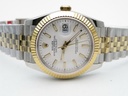 DateJust 126233, 36mm, Gold Plated, White Dial, Stick Markers on Jubilee Bracelet