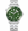 Seamaster Diver 300M SS ZF 1:1 Best Edition Green Ceramic Green Dial on Bracelet A8800