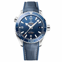 Planet Ocean 600M Co-Axial GMT 43.5mm VSF 1:1 Best Edition Blue Dial Blue Ceramic Bezel on Blue Rubber Strap A8605 Super Clone