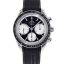 Speedmaster Racing Master SS HRF Maker Black/White Dial on Black Rubber Strap A7750