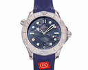 Seamaster 300m Winter 2022 SS ORF 1:1 Best Edition Bue Dial on Blue Rubber Strap A8800