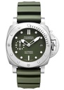 PAM1055 Luminor Submersible 42mm Verde Militare VSF 1:1 Best Edition on Green Rubber Strap P.900 Clone