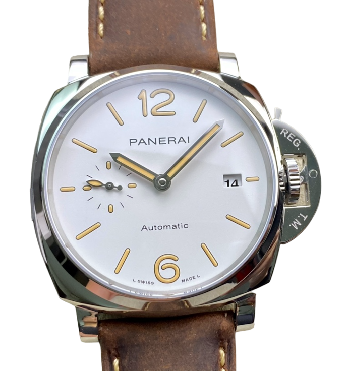 PAM1046 Luminor Due VSF Best Edition White Dial on Brown Asso Strap AXXXIV