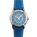 Calatrava 6007A-001 SS ZF 1:1 Best Edition Blue Dial on Blue Leather Strap A324CS