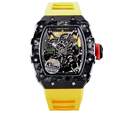 RM35-02 Skeleton Dial, KV Factory, Red on Yellow Rubber Strap MIYOTA 8215 V3