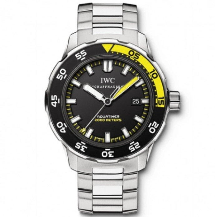 Aquatimer, RSF, Black Dial with White Stick Markers on SS Strap A2892