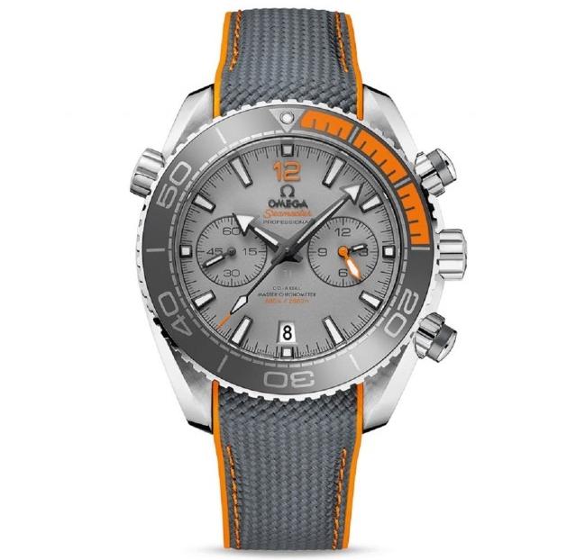 Seamaster Planet Ocean, OMF, Black/Orange Bezel, Gray Dial on Black Nylon Strap A9900