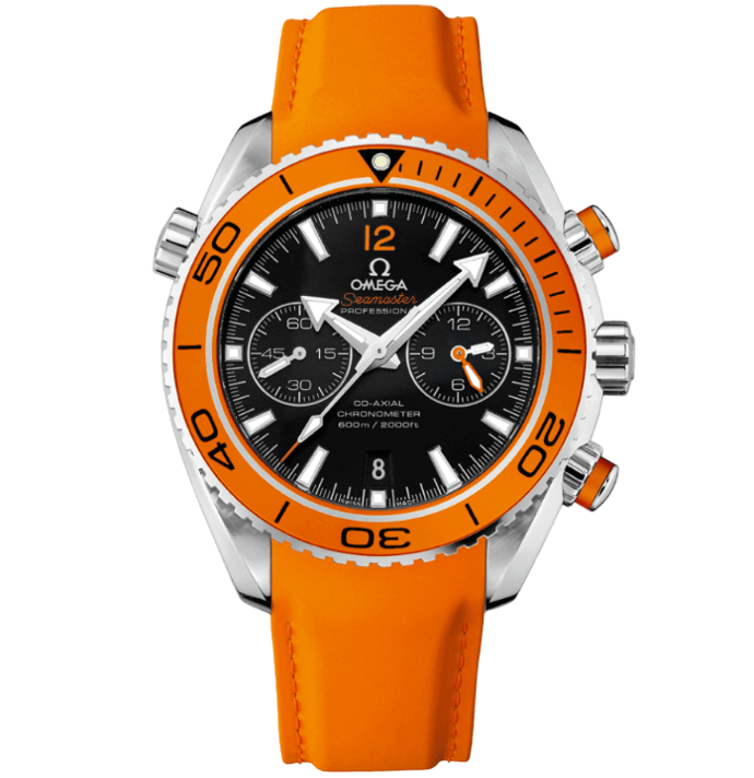 Planet Ocean Seamaster, OMF, Orange Dial on Orange Rubber Strap A9300