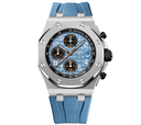 Royal Oak Offshore 42mm, Blue Dial On Light Blue Rubber Strap, A4404 [APF]