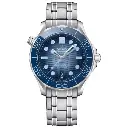 Seamaster 300, Summer Blue Dial on Stainless Steel Bracelet