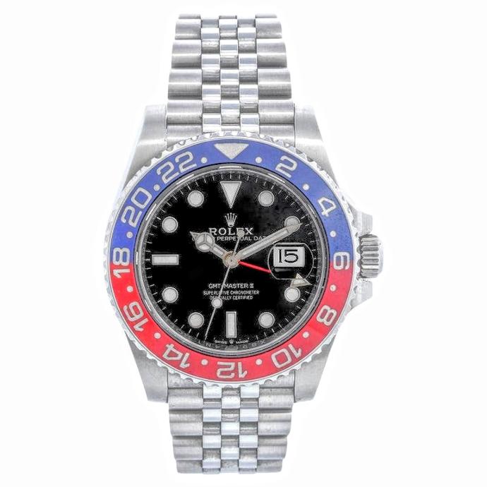 GMT-Master II, 126710, Red/Blue "Pepsi", 904L Stainless Steel, Jubilee Bracelet