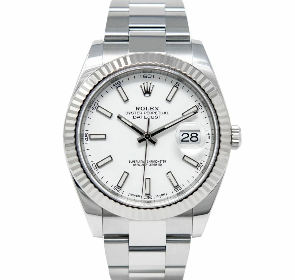 DateJust 126334, 41mm, White Dial on Oyster Bracelet