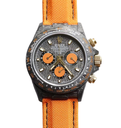 Daytona, DIW Carbon, Noob, Black/Orange Dial on Orange Nylon Strap, SA4130