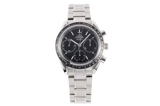 Omega HRF Speedmaster Racing Chronograph 40 Black Dial Black Tachymeter Bezel on SS Bracelet C3330