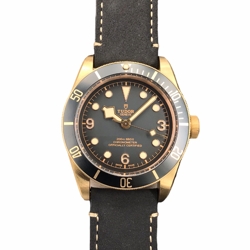 Heritage Black Bay, Bronze Gray, XF, Leather Strap, A5612 V3