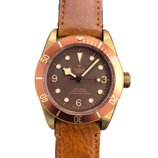 Heritage Black Bay M79250BM, Bronze, XF, Brown Leather Strap, A2824