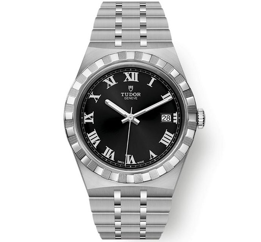 Tudor Royal, V7F, Black Dial  With Diamonds, SS Bracelet, A2834