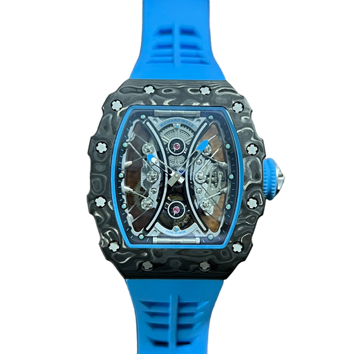 RM 53-01 Real Tourbillon Pablo Mac Donough JBF on Blue Rubber Strap