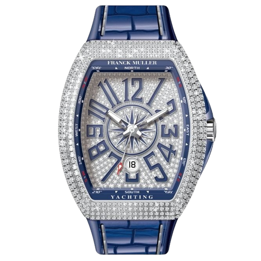 Vanguard V45, OX Factory, Blue Textured Dial, Diamond Markers on Blue Gummy Strap, A2824