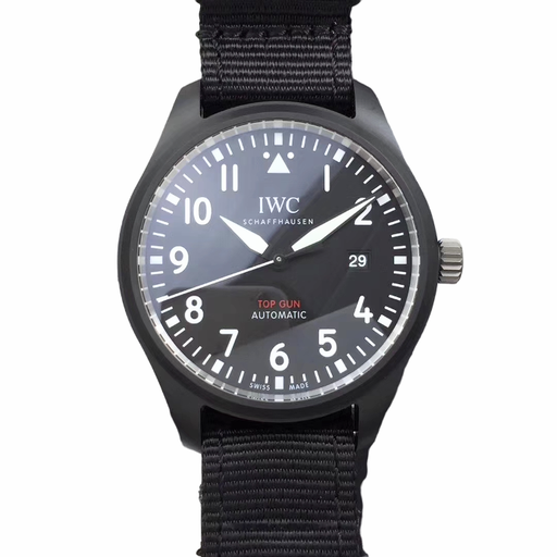 Pilot’s Watch, Top Gun, Black Ceramic IW326901, ZF, Black Nylon Strap A32111