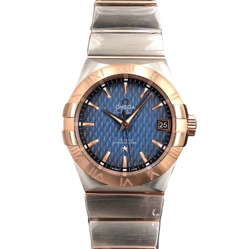 Constellation, VSF, Blue Textured Dial on SS/RG Bracelet A8500