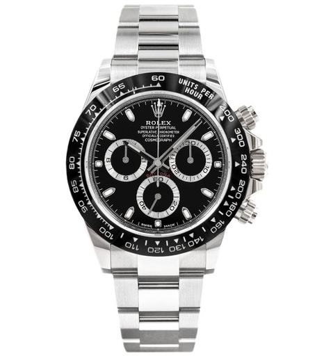 Daytona 116500, YT, Stainless Steel Black Dial on SS Bracelet, A7750